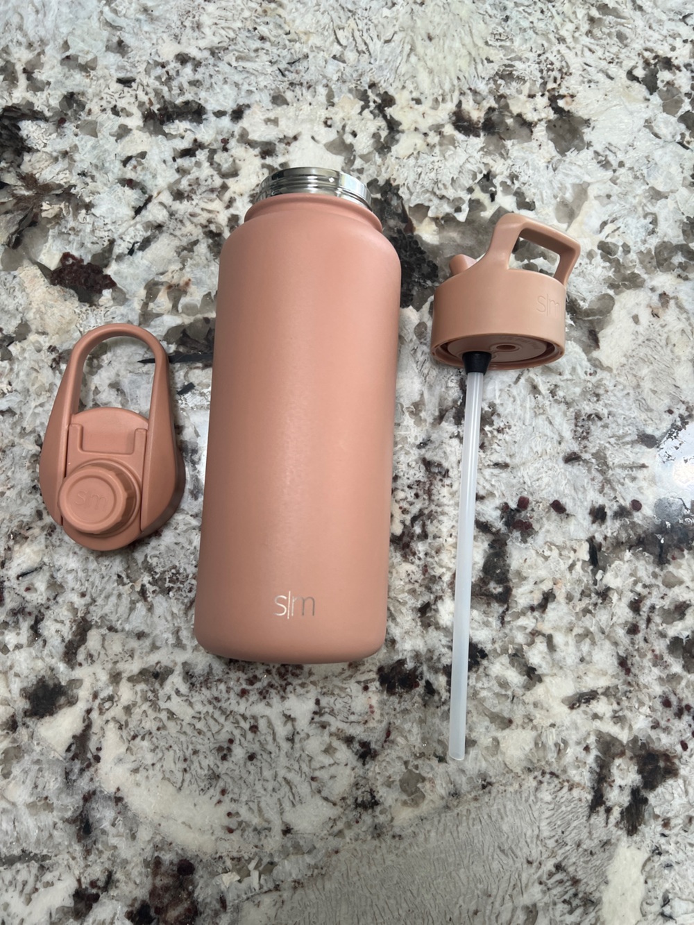 Summit Water Bottle with Straw Lid and Chug Lid - 32oz - Mauve Me